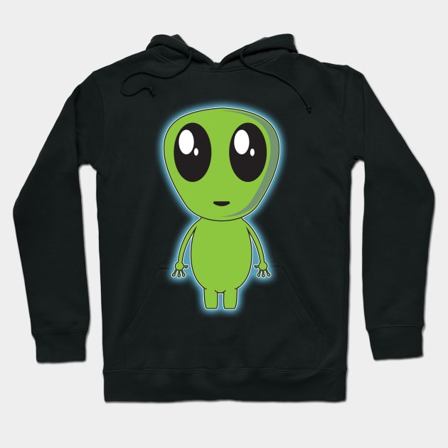 cute baby alien Hoodie by Yaman